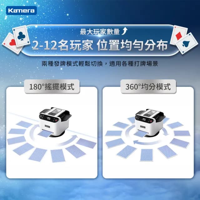 【Kamera】撲克牌自動洗牌發牌機 MAX6(寬牌/橋牌/紙牌/塑膠牌/快速洗牌/電動洗牌機/交換禮物)