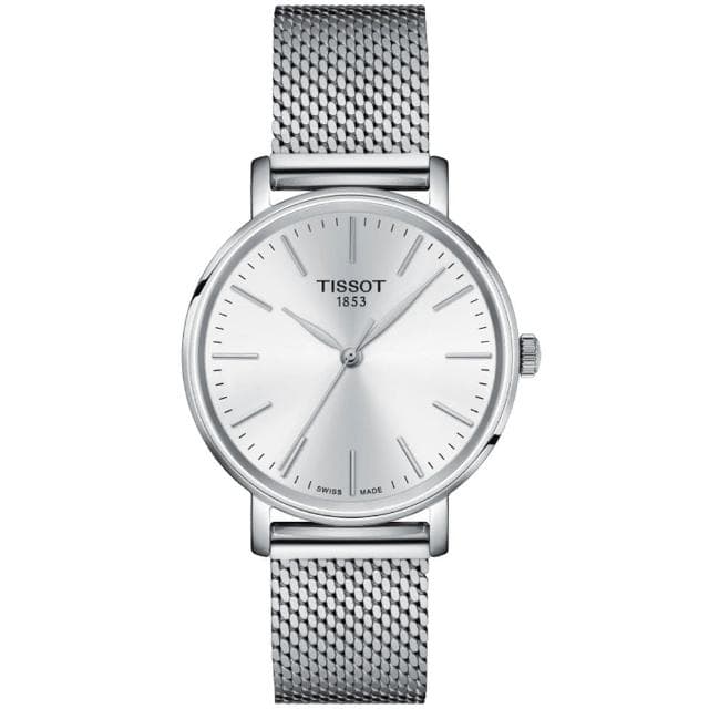 【TISSOT 天梭 官方授權】EVERYTIME 經典腕錶 母親節 禮物 推薦(T1434101101100 / T1432101101100)