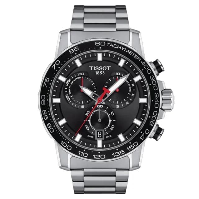 【TISSOT 天梭 官方授權】SUPERSPORT CHRONO 三眼計時腕錶 雙11 特惠 推薦(T1256171105100)
