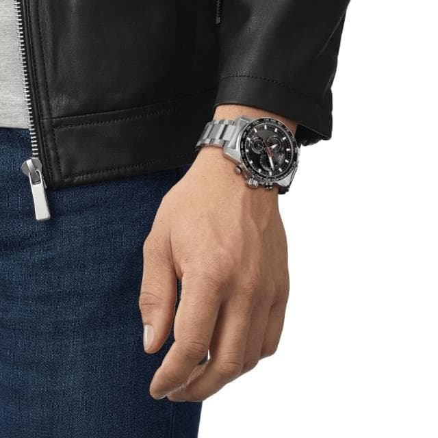 【TISSOT 天梭 官方授權】SUPERSPORT CHRONO 三眼計時腕錶 母親節 禮物 推薦(T1256171105100)