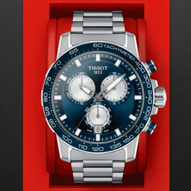 【TISSOT 天梭 官方授權】SUPERSPORT CHRONO 三眼計時腕錶 畢業禮物 送禮 推薦(T1256171104100)