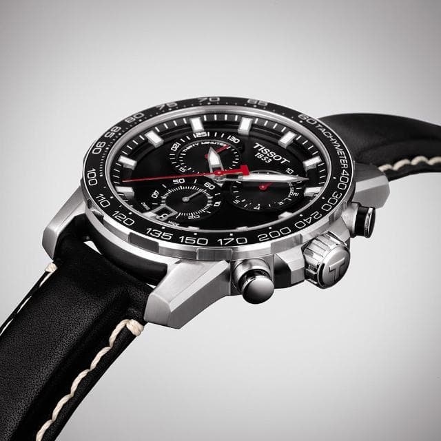 【TISSOT 天梭 官方授權】SUPERSPORT CHRONO 三眼計時腕錶 母親節 禮物 推薦(T1256171605100)
