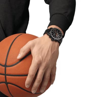 【TISSOT 天梭 官方授權】SUPERSPORT CHRONO 三眼計時腕錶 母親節 禮物 推薦(T1256173608100)