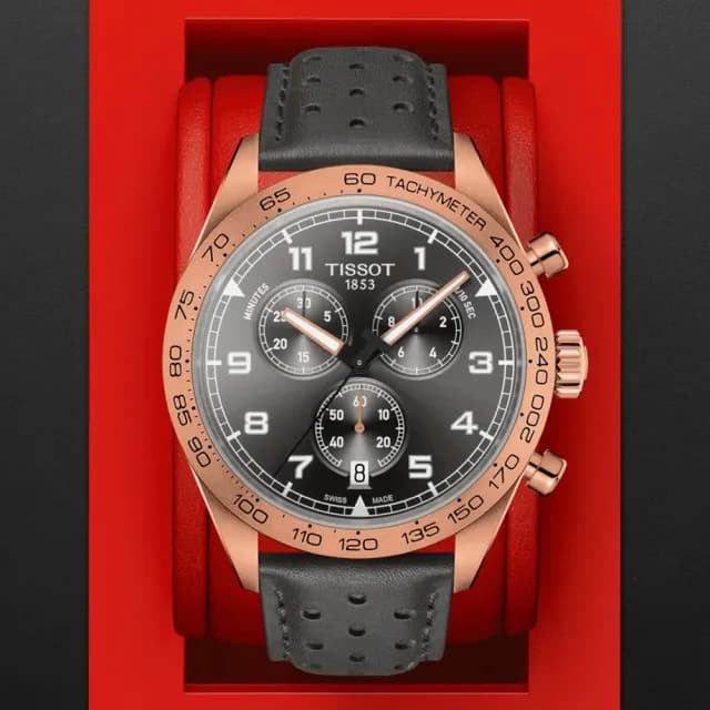 【TISSOT 天梭 官方授權】PRS 516 CHRONOGRAPH 經典賽車計時腕錶 畢業禮物 送禮 推薦(T1316173608200)