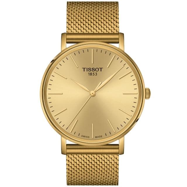 【TISSOT 天梭 官方授權】EVERYTIME GENT 經典時尚腕錶 母親節 禮物 推薦(T1434103302100)