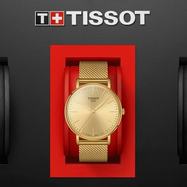 【TISSOT 天梭 官方授權】EVERYTIME GENT 經典時尚腕錶 母親節 禮物 推薦(T1434103302100)