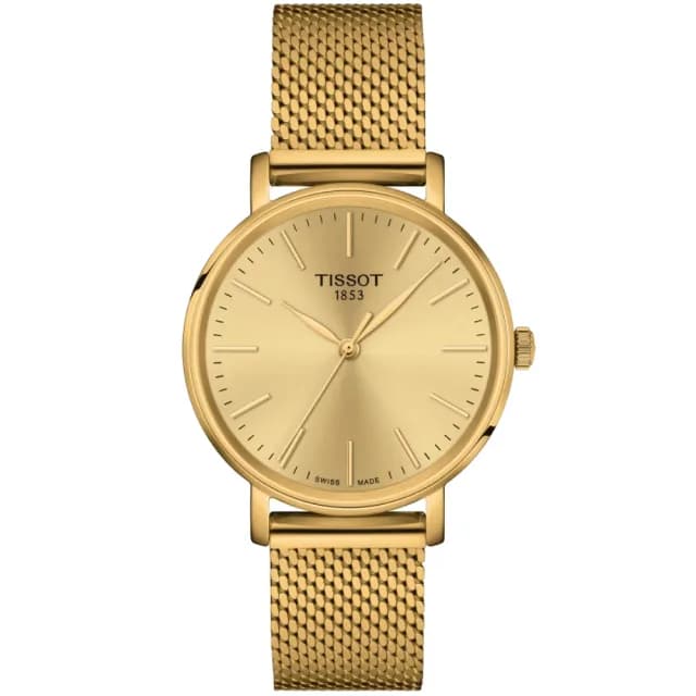 【TISSOT 天梭 官方授權】EVERYTIME 經典腕錶 母親節 禮物 推薦(T1434103302100 / T1432103302100)