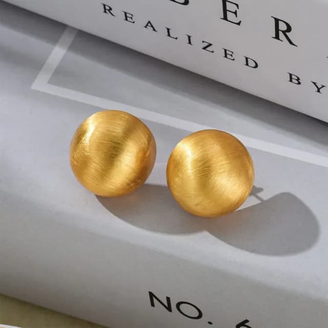 【MoonDy】設計簡約 耳飾 不過敏耳環 低敏耳釘 S925純銀耳釘 氣質耳釘 圓球 耳釘