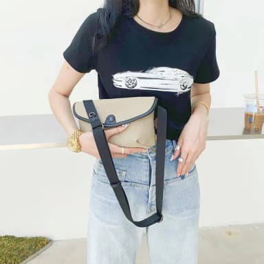 【MoonDy】母親節禮物 尼龍包包 信封包 包包女 斜背包女 重磅 尼龍斜背包 側背小包 長夾包包 女生包包 黑色