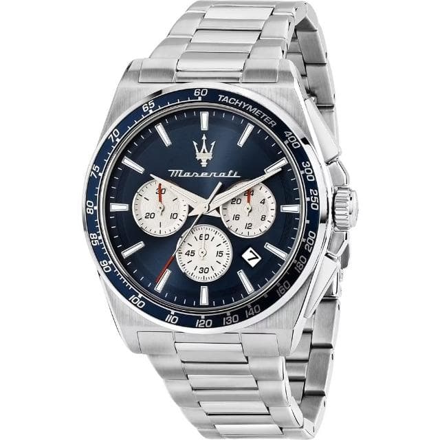 【MASERATI 瑪莎拉蒂】Velocità系列 三眼計時手錶 週年慶送禮推薦43mm(R8873652005)