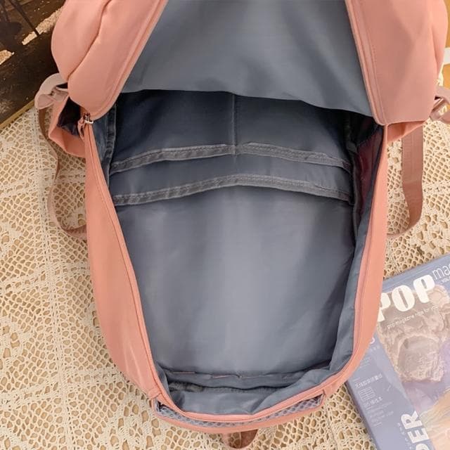 【LEEHER】母親節禮物 防潑水包包/大容量後背包/包包/後背包/書包/雙肩包/黑色包包/紫色包包/尼龍後背包/輕