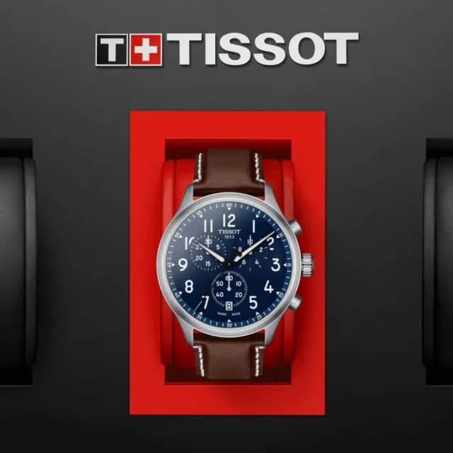 【TISSOT 天梭 官方授權】CHRONO XL 韻馳系列 三眼計時腕錶 父親節 禮物 送禮 推薦(T1166171604200)