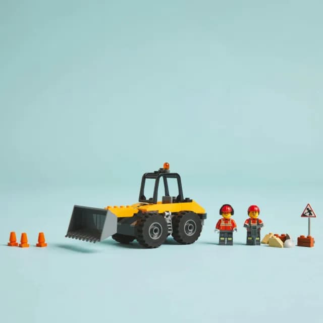 【LEGO 樂高】城市系列 60450 黃色工程輪式裝載機(交通工具玩具 兒童玩具 幼兒積木 禮物)