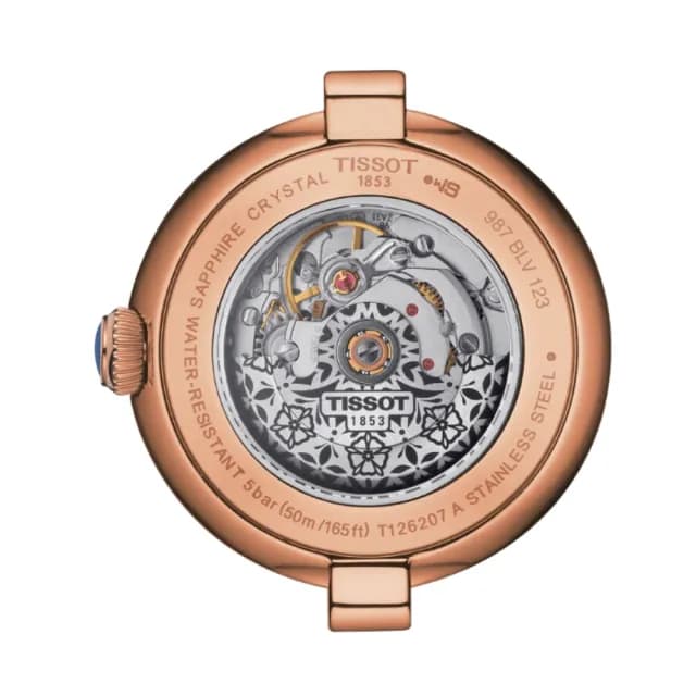 【TISSOT 天梭 官方授權】BELLISSIMA系列 知性時尚機械腕錶 父親節 禮物 送禮 推薦(T1262073601300)
