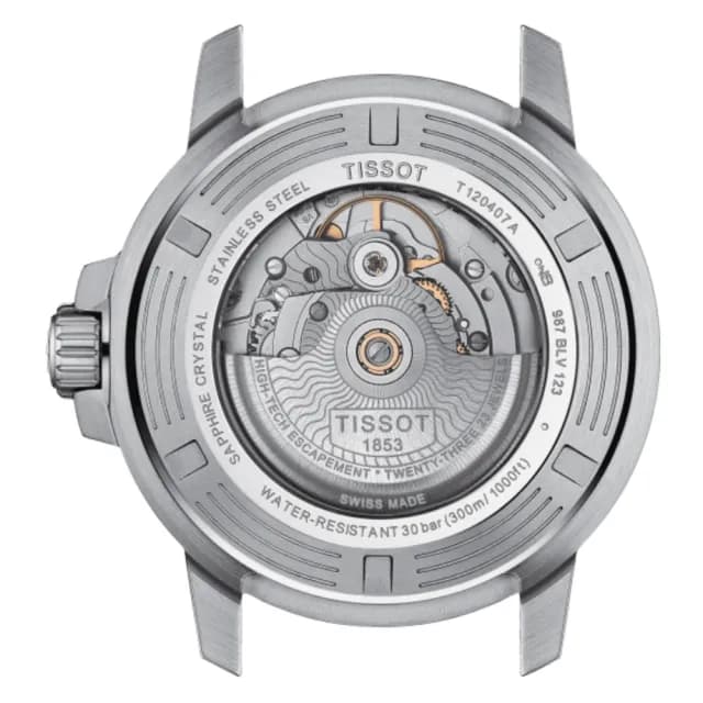【TISSOT 天梭 官方授權】SEASTAR 1000 海星系列 潛水機械腕錶 父親節 禮物 送禮 推薦(T1204071108101)