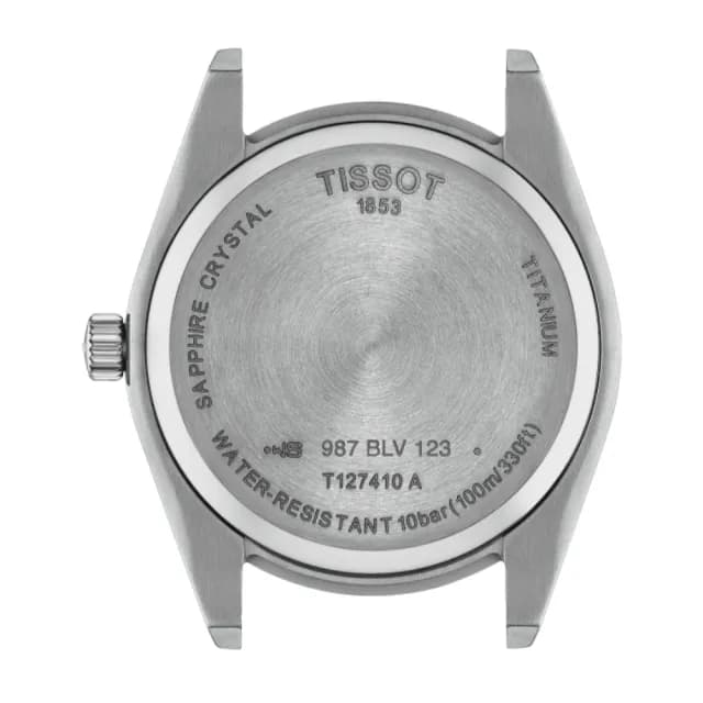 【TISSOT 天梭 官方授權】低敏輕巧 鈦金屬 紳士腕錶 七夕 情人節 禮物 送禮 推薦(T1274104404100)