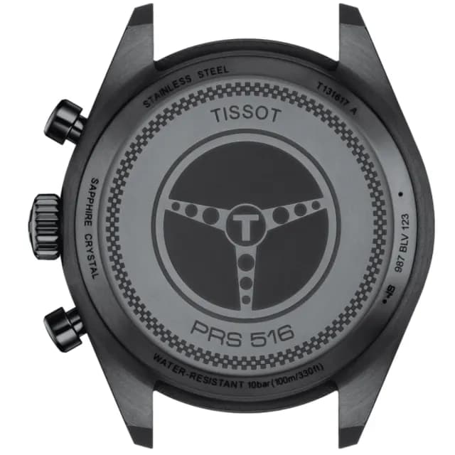 【TISSOT 天梭 官方授權】PRS516 CHRONOGRAPH 三眼計時腕錶 畢業禮物 送禮 推薦(T1316173605200)