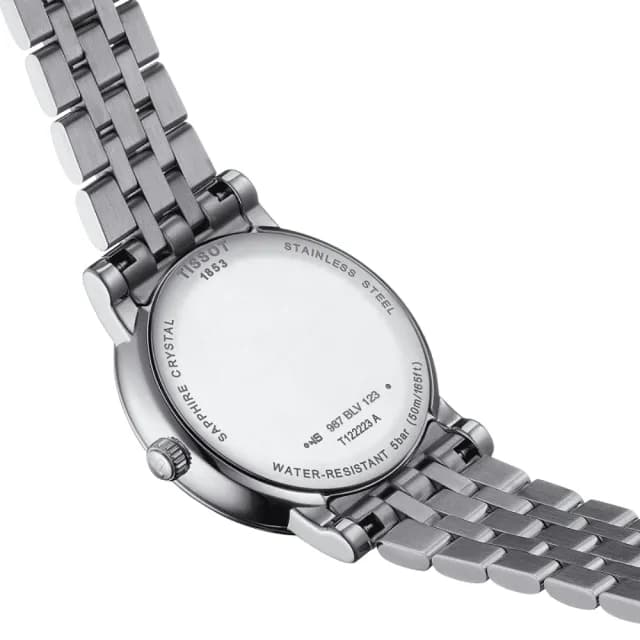 【TISSOT 天梭 官方授權】CARSON系列 簡約時尚月相腕錶 七夕 情人節 禮物 送禮 推薦(T1222231103300)