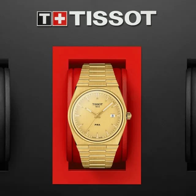 【TISSOT 天梭 官方授權】PRX系列 1970年代復刻 時尚腕錶 雙11 特惠 推薦(T1374103302100)