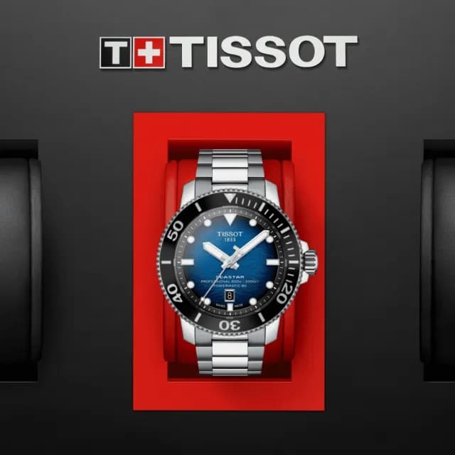 【TISSOT 天梭 官方授權】SEASTAR2000海星系列 潛水機械腕錶 父親節 禮物 送禮 推薦(T1206071104101)
