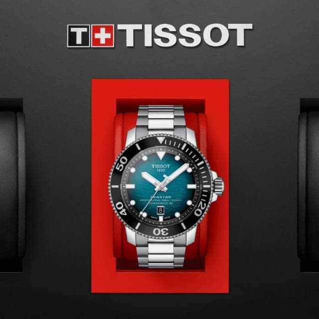 【TISSOT 天梭 官方授權】SEASTAR2000海星系列 潛水機械腕錶 母親節 禮物 推薦(T1206071104100)