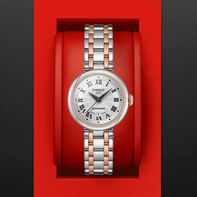 【TISSOT 天梭 官方授權】BELLISSIMA系列 知性時尚機械腕錶 畢業禮物 送禮 推薦(T1262072201300)