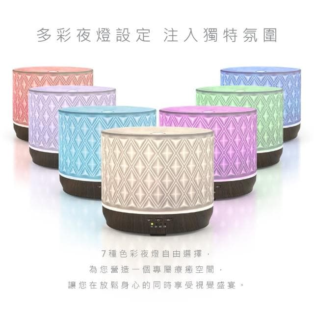 【Earnest Living】菱形陶瓷水氧機 500ml(加濕器/薰香機/香氛機/精油燈/水氧機)