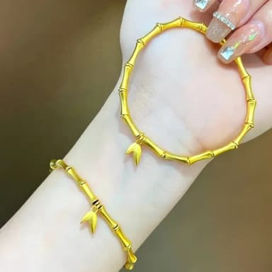 【KT DADA】925純銀手鍊 女生手鍊 竹節手鏈 女復古中國風 情人節禮物女朋友 浪漫禮物 古風飾品