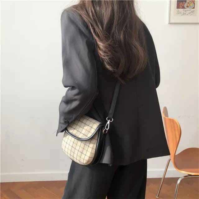 【MoonDy】情人節禮物 女包 馬鞍包 情侶包包 韓系包包 側背包女 斜背包女生 側背包女生可愛 復古馬鞍包 小