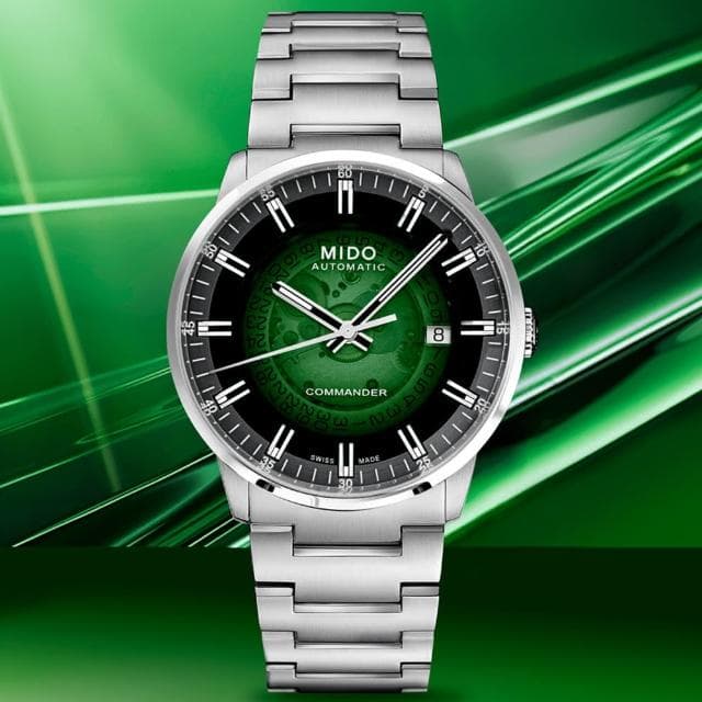 【MIDO 美度】香榭系列 漸層透視機械腕錶 母親節 禮物 推薦(M0214071141103)