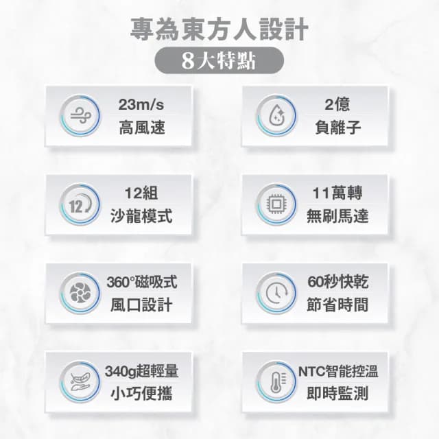 【Bianco di puro 彼安特】德國Bella高速負離子吹風機 HD010(吹風機/輕巧/風速大/攜帶方便)
