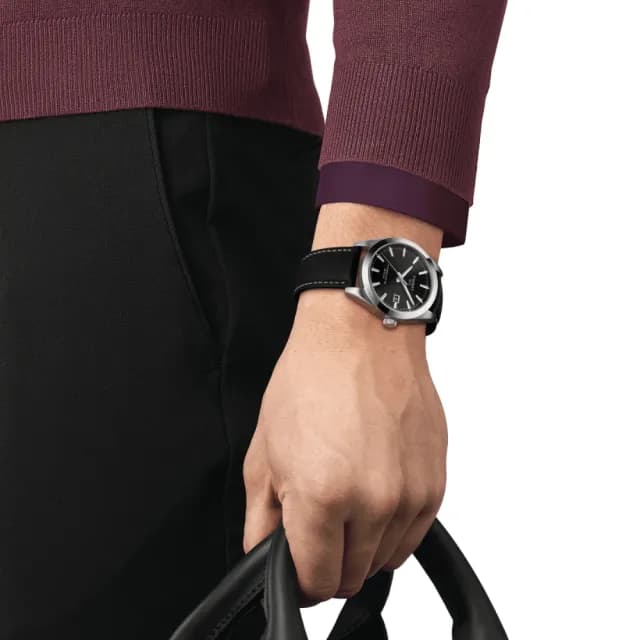 【TISSOT 天梭 官方授權】GENTLEMAN系列 矽 機械腕錶 畢業禮物 送禮 推薦(T1274071605100)