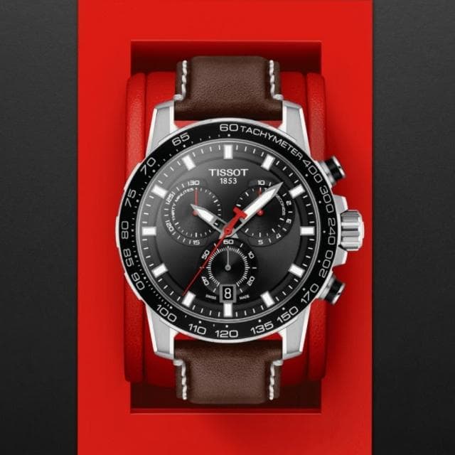 【TISSOT 天梭 官方授權】SUPERSPORT CHRONO 三眼計時腕錶 母親節 禮物 推薦(T1256171605101)