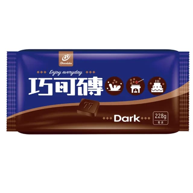 【77】巧克力風味磚(黑巧/MILK-228G)