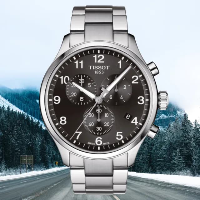 【TISSOT 天梭 官方授權】CHRONO XL 韻馳系列 三眼計時腕錶 七夕 情人節 禮物 送禮 推薦(T1166171105701)