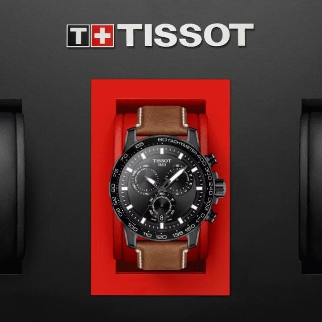【TISSOT 天梭 官方授權】SUPERSPORT CHRONO 三眼計時腕錶 母親節 禮物 推薦(T1256173605101)