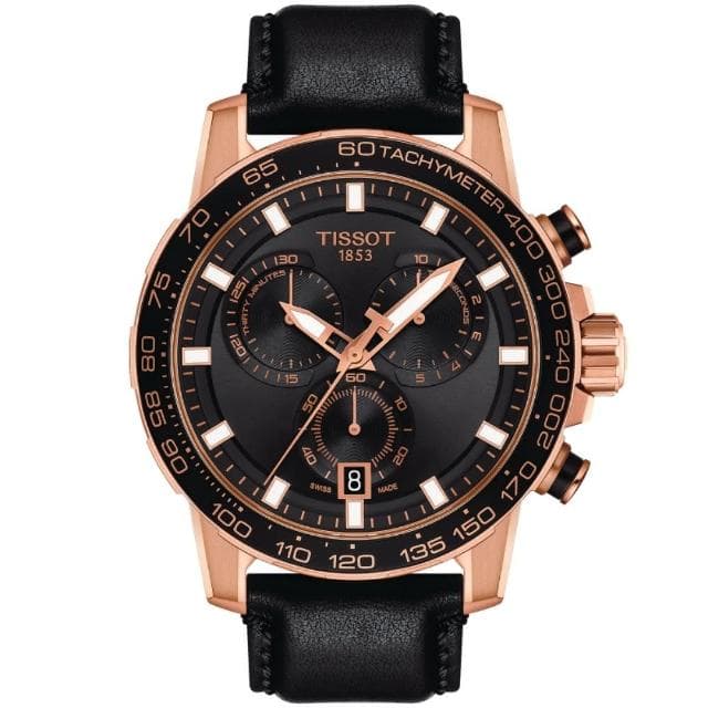 【TISSOT 天梭 官方授權】SUPERSPORT CHRONO 三眼計時腕錶 母親節 禮物 推薦(T1256173605100)