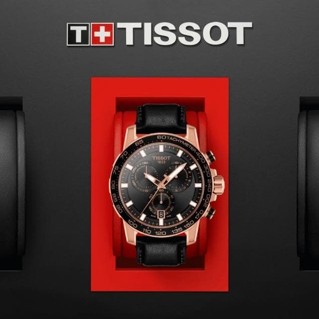 【TISSOT 天梭 官方授權】SUPERSPORT CHRONO 三眼計時腕錶 母親節 禮物 推薦(T1256173605100)