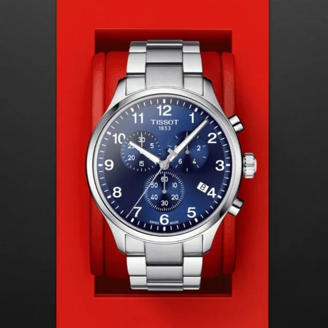 【TISSOT 天梭 官方授權】CHRONO XL韻馳系列 三眼計時腕錶 七夕 情人節 禮物 送禮 推薦(T1166171104701)
