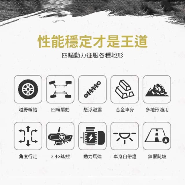 【生活小集】合金越野遙控車(玩具車 遙控車 越野車 遙控汽車 模型車 特技車 攀爬車 四驅車 交換禮物)