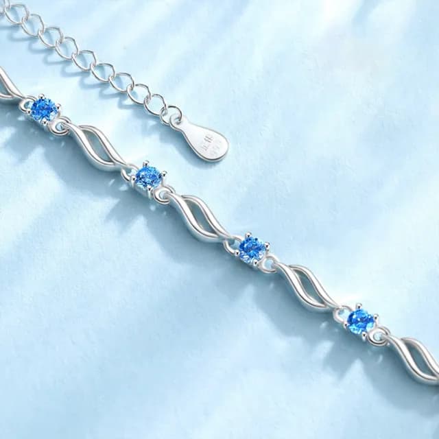 【MoonDy】手鍊 S999 純銀手鍊 結婚禮物 飾品 小禮物 水晶手鍊 日本手鏈 韓國手鏈 女生手鏈