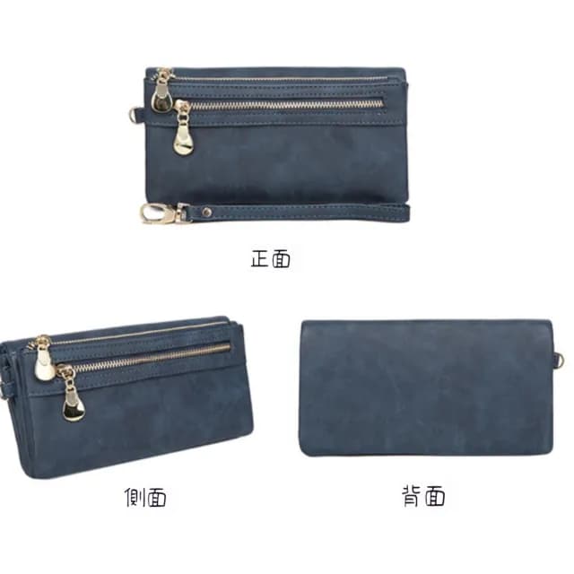 【MoonDy】雙11 多功能長夾 長款錢包 女生錢包 零錢包 可放手機 手拿包 手機包 手拿錢包 三折長