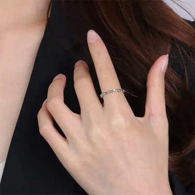 【KT DADA】925 純銀戒指 k金戒指 戒指女 ins 可調節戒指 戒指女生韓版 女生禮物 女孩生日禮物