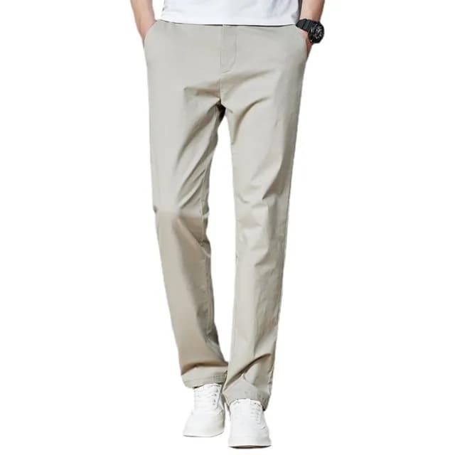 【米蘭精品】現貨+預購 男商務西裝褲修身西裝褲直筒褲機能免燙(男長褲休閒彈力棉質父親節禮物4色74kn4)