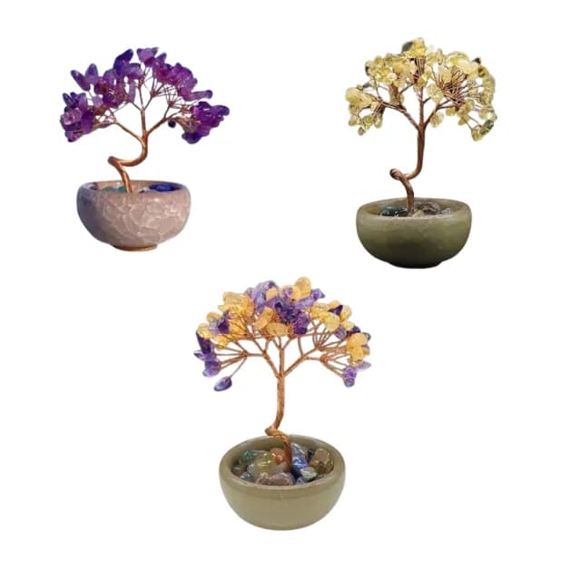 【Penny珮妮】開運招財水晶樹3款可選(喬遷 招財 擺飾 開運 財位 送禮 尾牙 新年)