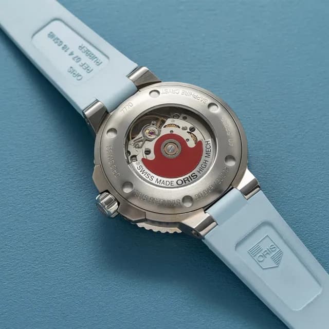 【ORIS 豪利時】Aquis 時間之海系列 潛水機械腕錶 七夕 情人節 禮物 送禮 推薦(0173377704155-0741865FC)