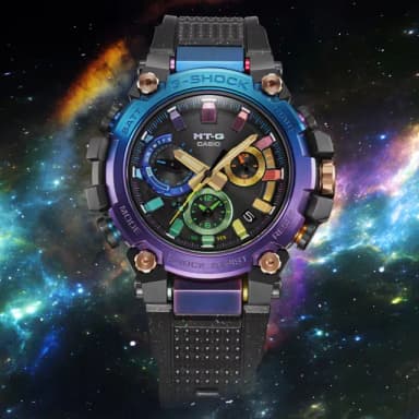 【CASIO 卡西歐】G-SHOCK 太空星雲 太陽能藍芽電波手錶 送禮 禮物 推薦(MTG-B3000DN-1A)