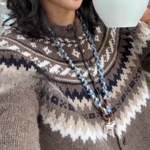 【MoonDy】飾品 項鍊 女生項鍊 禮物 木馬 小馬 牛仔 手工編織 毛衣項鍊 長項鍊 情侶項鍊 生肖項