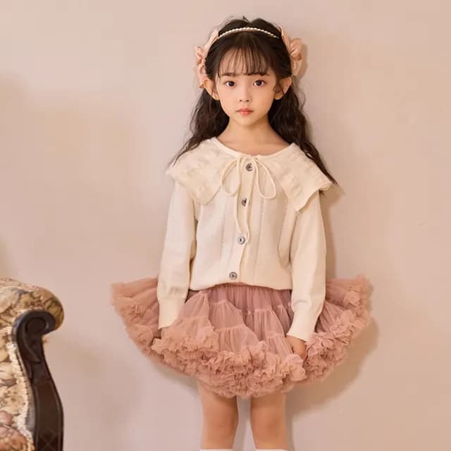 【橘魔法】超蓬網紗澎澎裙(半身裙 蓬蓬裙 蓬裙 裙子 婚禮 花童 周歲影 喜宴 兒童 女童 童裝)
