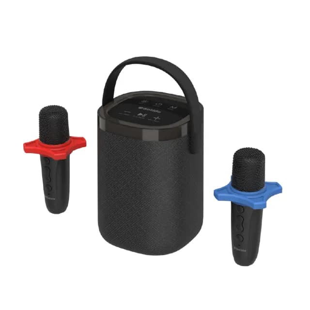 【SOLiDE】SOL-606 時尚K歌藍牙音箱 附雙麥克風(迷你隨身音響 /喇叭)